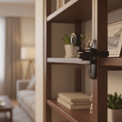 caméra de chasse sur étagère