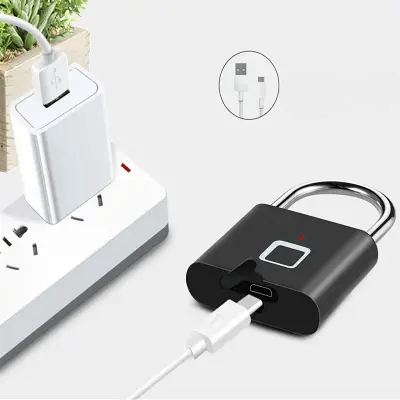 cadenas empreinte digitale connecté au chargeur