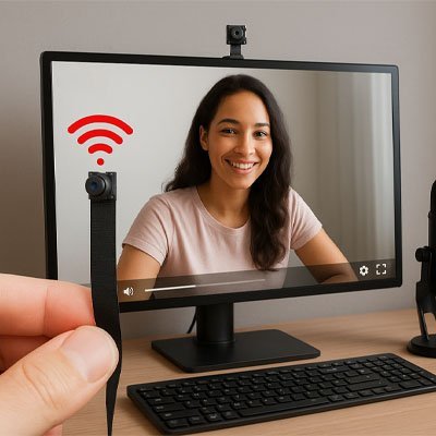 caméra de chasse avec enregistrement dans la main