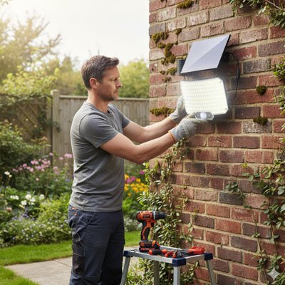 détecteur de mouvement avec un homme en avant