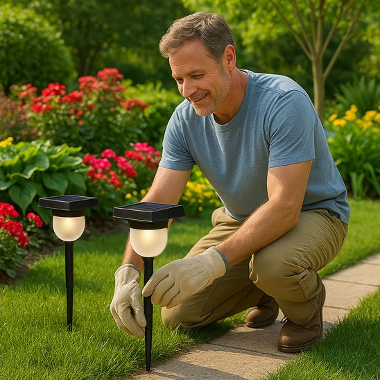 éclairage extérieur solaire puissant déplaçable 