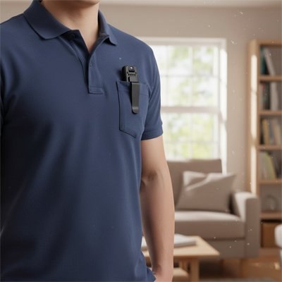 caméra de chasse dans la poche d un Chandail on ne voit pas le visage