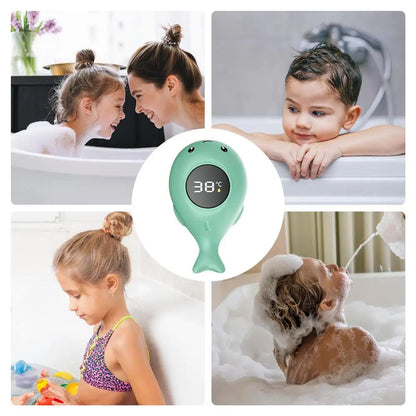 thermometre bebe Baleine de dessin animé avec plusieurs images